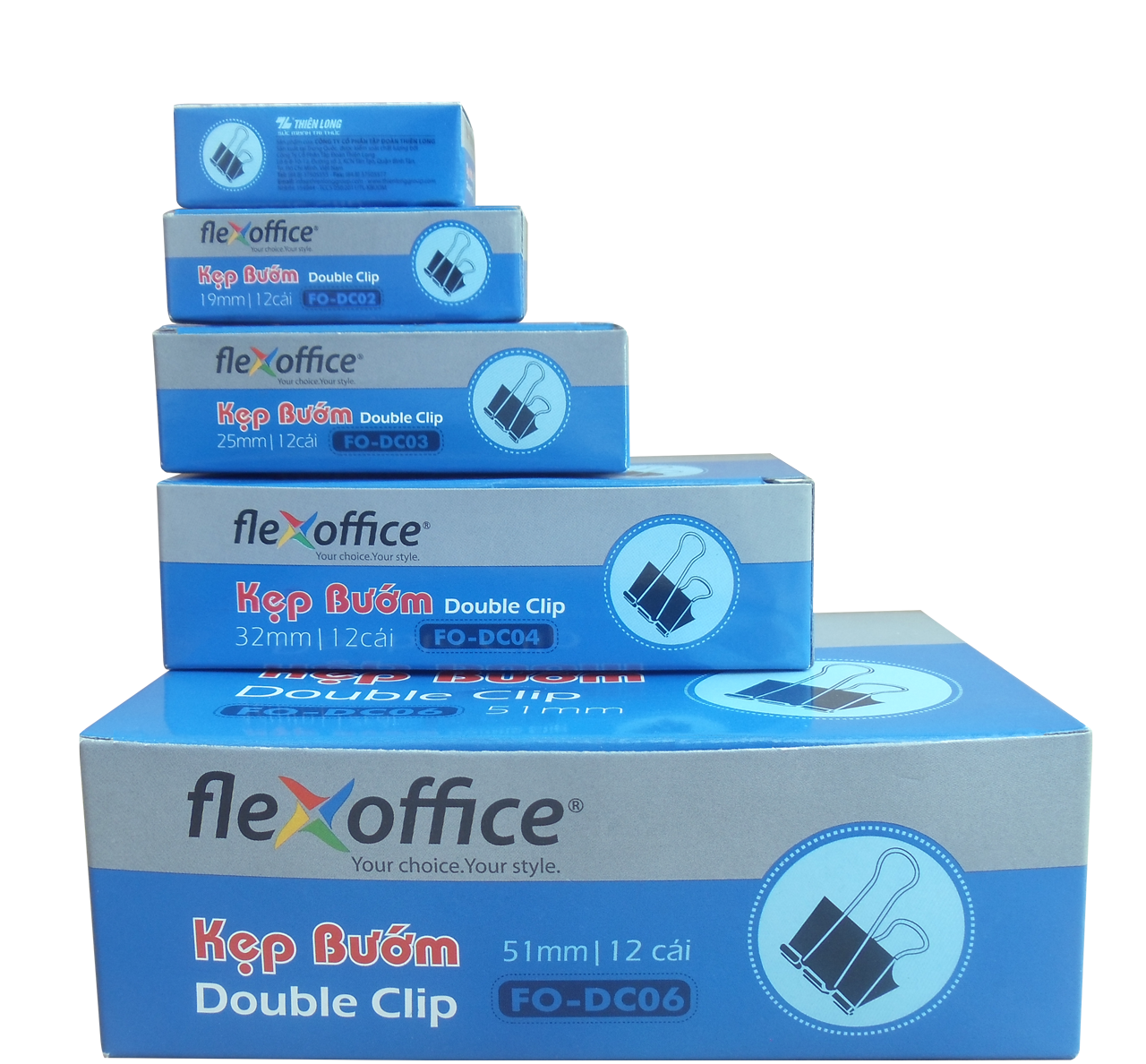 hộp đựng kẹp bướm FO (double clip flexoffice)